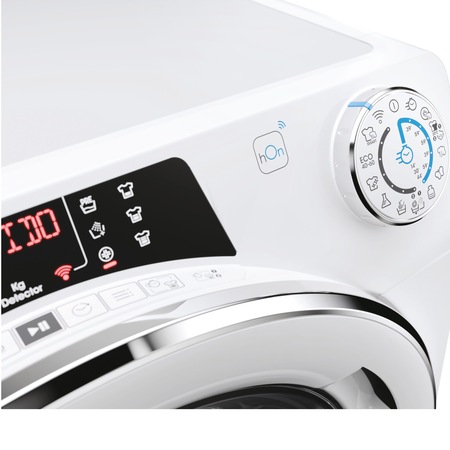 Masina de spalat rufe Candy Rapido RO16106DWMCT/1-S, 10 kg, 1600 rpm, Clasa A, Wi Fi, Motor Inverter, Quick & Clean, Steam, Alb