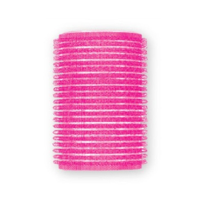 Velcro ролки за коса Topchoice, розови