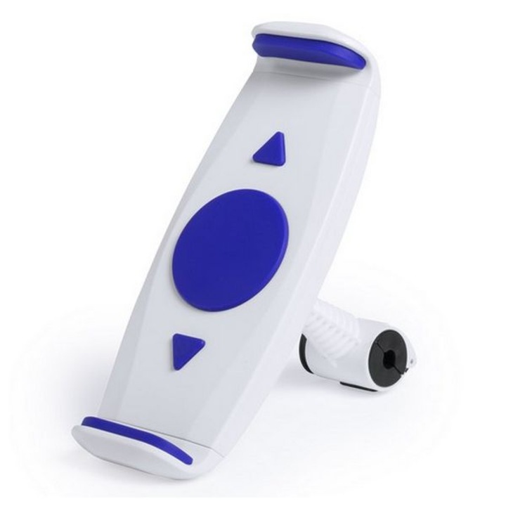 Suport auto universal pentru tetiera, BigBuy Car, pentru tableta de pana la 10.1", Alb/Albastru