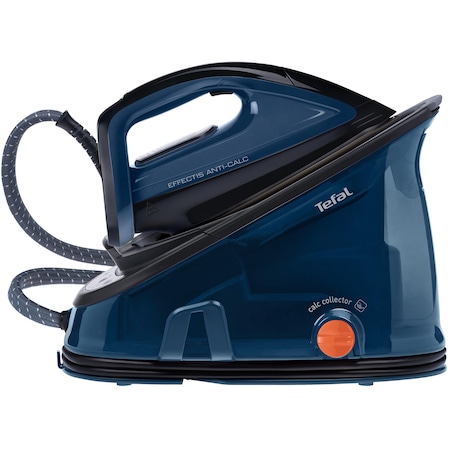 Statie de calcat Tefal Efectis Anticalc GV6840E0, 2200W, 6.5 bari, 300 gr/min, Colector anticalcar, Talpa Autoclean Airglide, 1.4L, Albastru/Negru