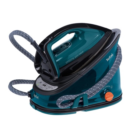 Statie de calcat Tefal Efectis Anticalc GV6830E0, 2200W, 2 min, 6.3 bari, 290 gr/min, Colector anticalcar, Talpa Autoclean Airglide, 1,4L, Negru/Verde