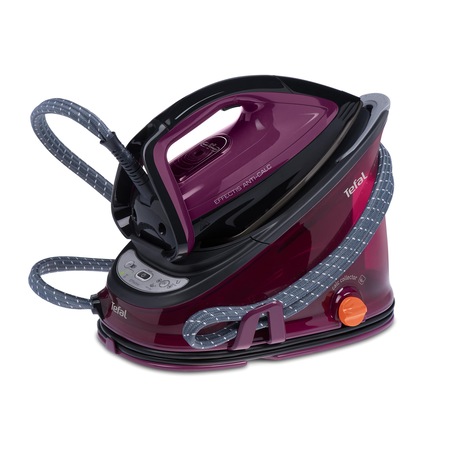 Statie de calcat Tefal Efectis Anticalc GV6820E0, 2200W, 2 min, 6 bari, 280 gr/min, Colector anticalcar, Talpa Autoclean Airglide, 1,4L, Negru/Violet