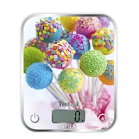 Cantar de bucatarie Tefal Optiss Delicious Cake Pops BC5121V0, 5Kg, 1g, Functie Tara, Convertor de greutate, Multicolor