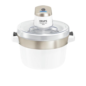 Aparat pentru inghetata Krups Perfect Mix GSV241, 1L, Alb Aparat pentru inghetata Krups Perfect Mix GSV241, 1L, Alb