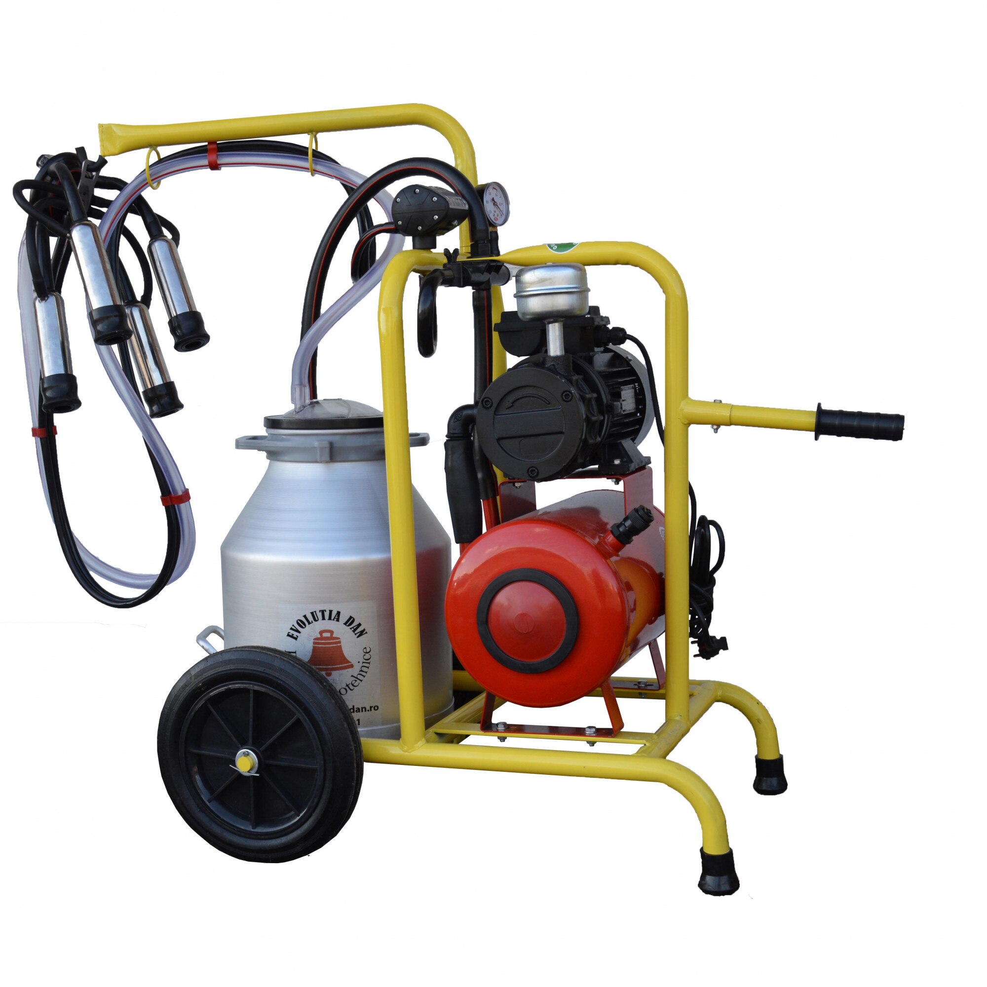 Aparat de muls vaci, 1 post, 1 bidon aluminiu 30 l