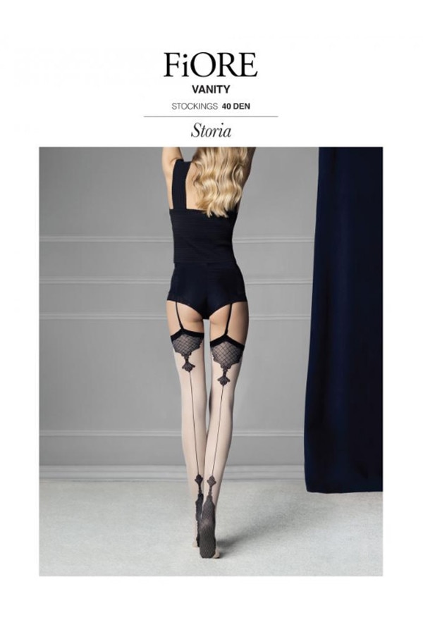 Ciorap FIORE Vanity 40 Den, Negru