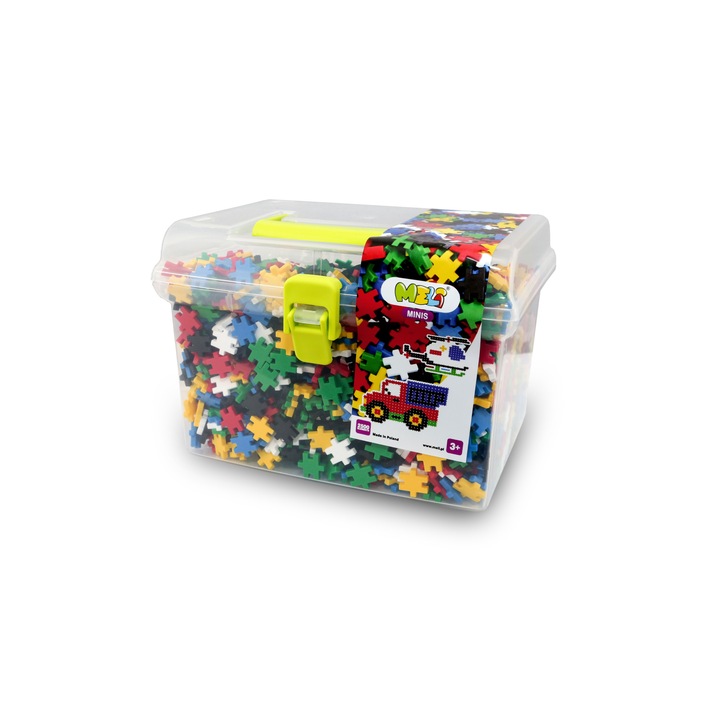 Set constructie creativa, Meli, 2500 piese, Plastic, Multicolor
