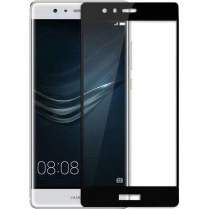 Edzett üveg védőfólia Huawei P9 Lite fekete