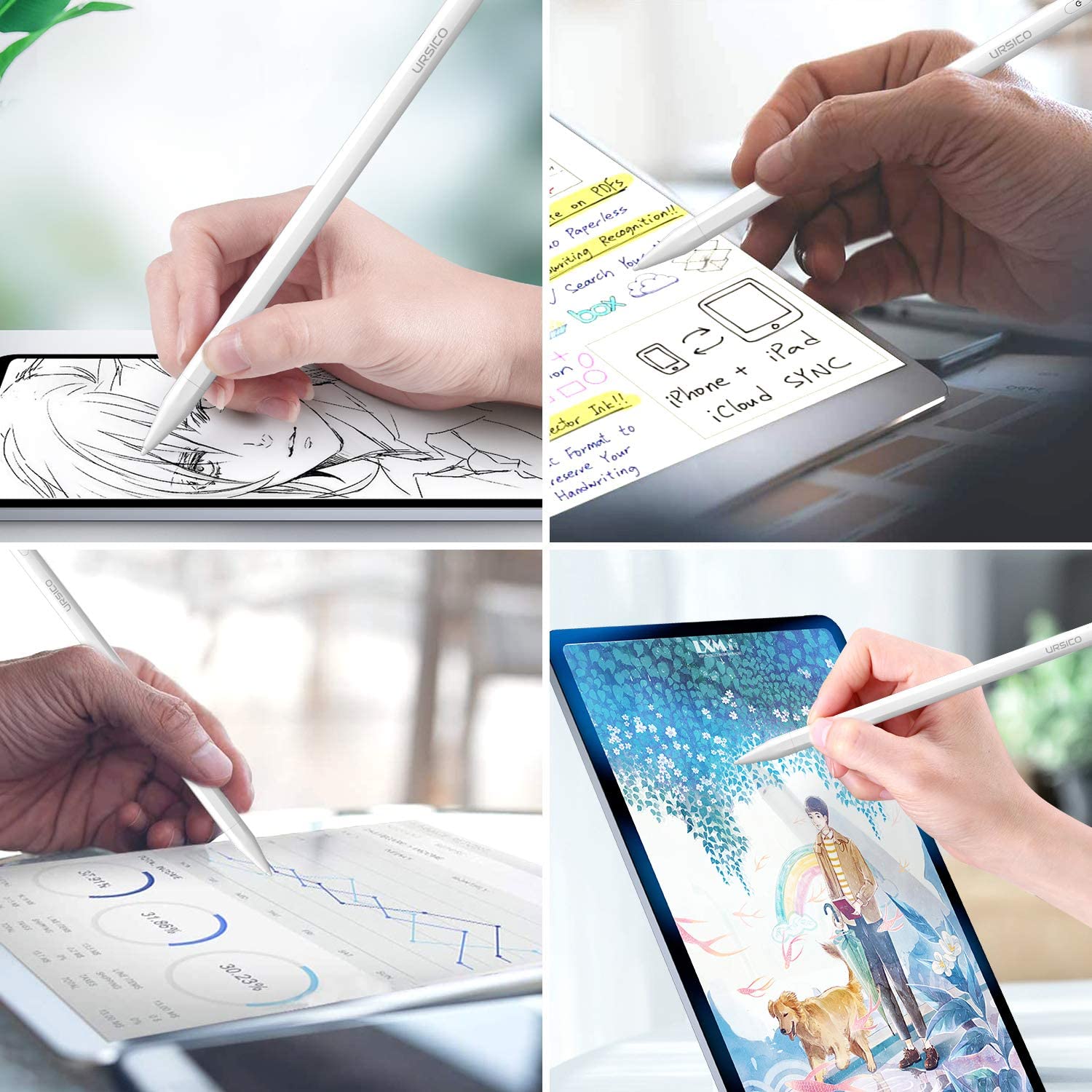 Ursico Stylus Pen Für Apple Ipad Stylus Pen iPad URSICO, cu functii de inclinare si respingerea palmei