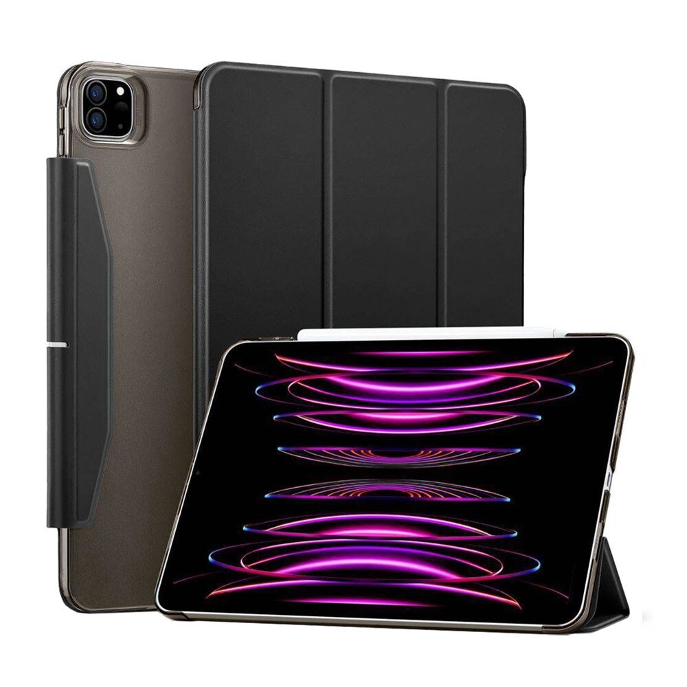 Husa tableta din piele pentru Apple iPad Pro 11 2020/2021/2022, Protectie Completa, Functie de Stand, Negru