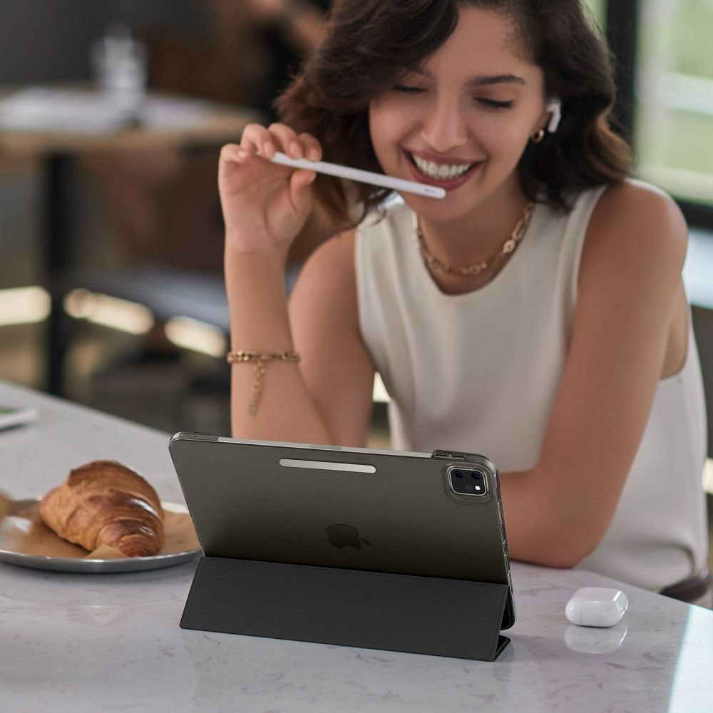 Husa tableta din piele pentru Apple iPad Pro 11 2020/2021/2022, Protectie Completa, Functie de Stand, Negru