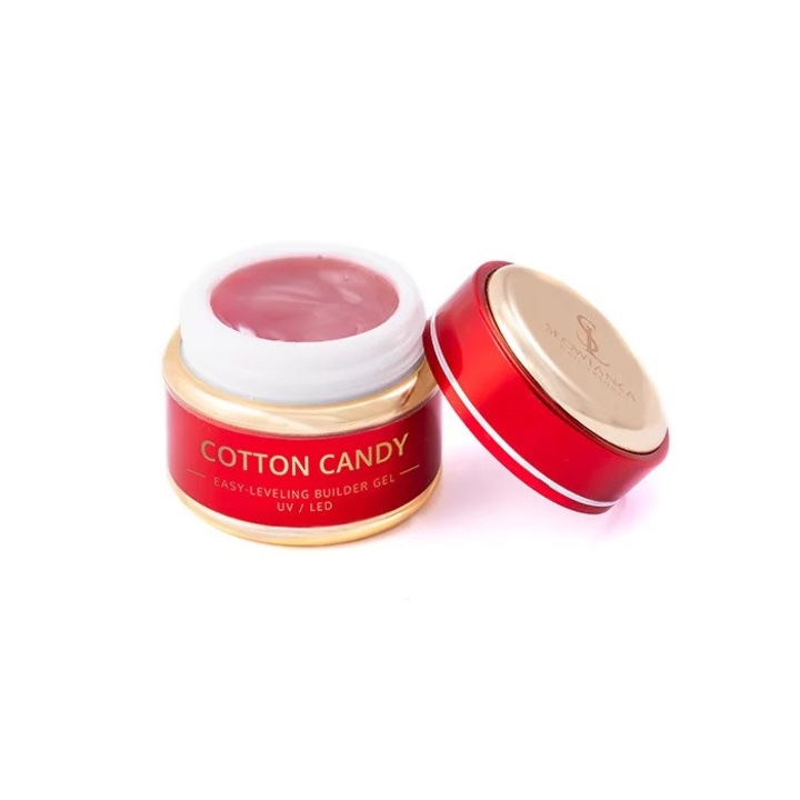 Slowianka önterülő építő UV gél, vattacukor, 3 az 1-ben, 15 gr