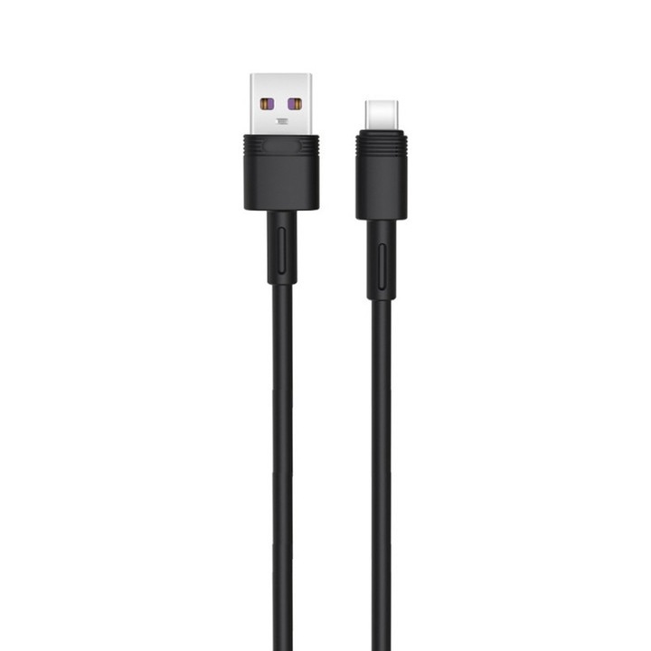 Кабел за данни / зареждане, Fast Charge, USB-C, ElectroCharge Aero, 5A, 1m, Черен
