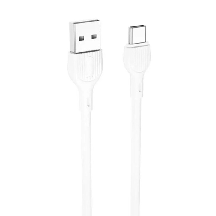 Кабел за данни / зареждане, ElectroCharge Active, USB-C, 2A, 1m, Бял
