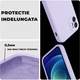 Husa Daden® Soft Silicone compatibila cu iPhone 12, Interior din Microfibra, Protectie la camera, Protectie sporita, Mov