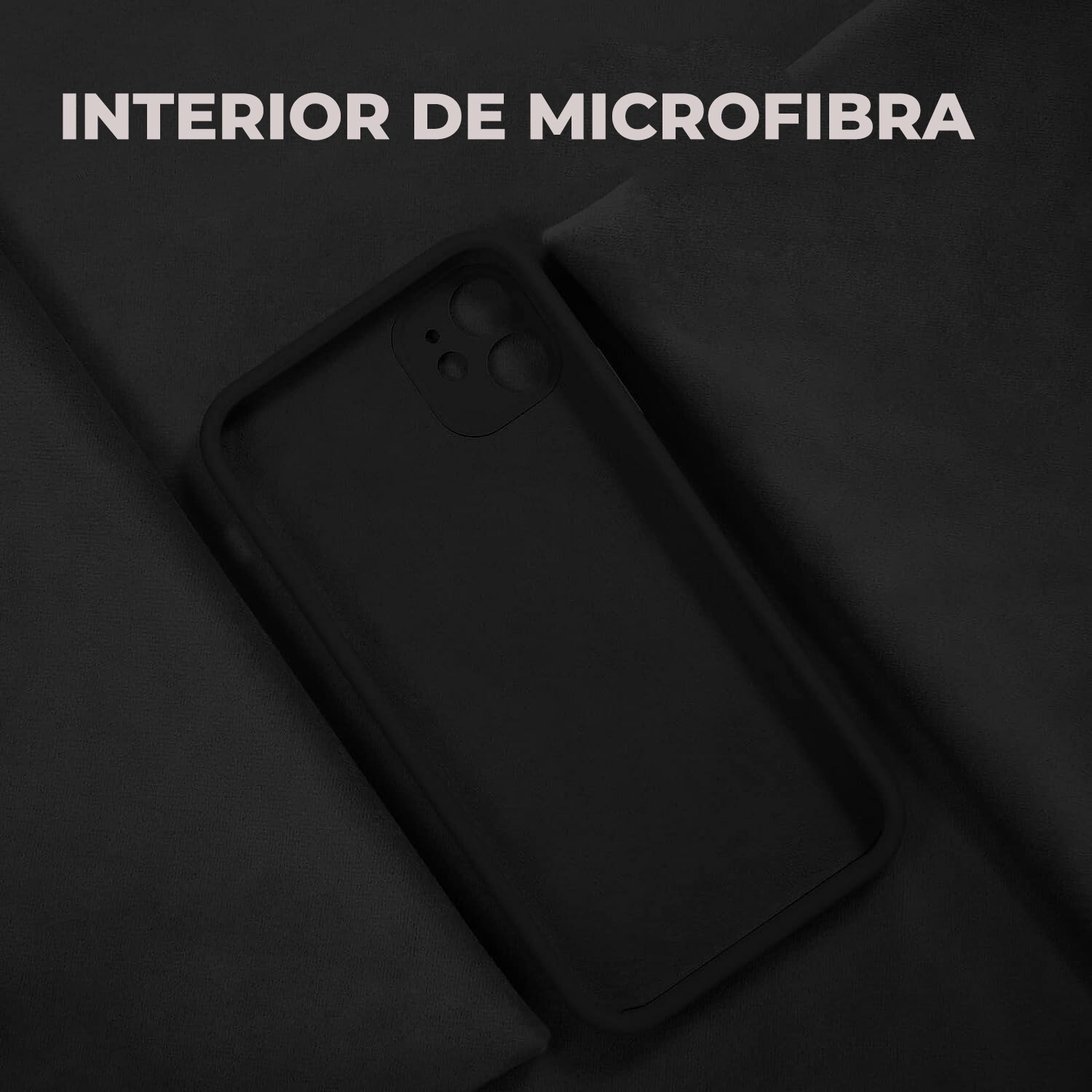 Husa Daden® Soft Silicone compatibila cu iPhone 11, Interior din Microfibra, Protectie la camera, Protectie sporita, Negru