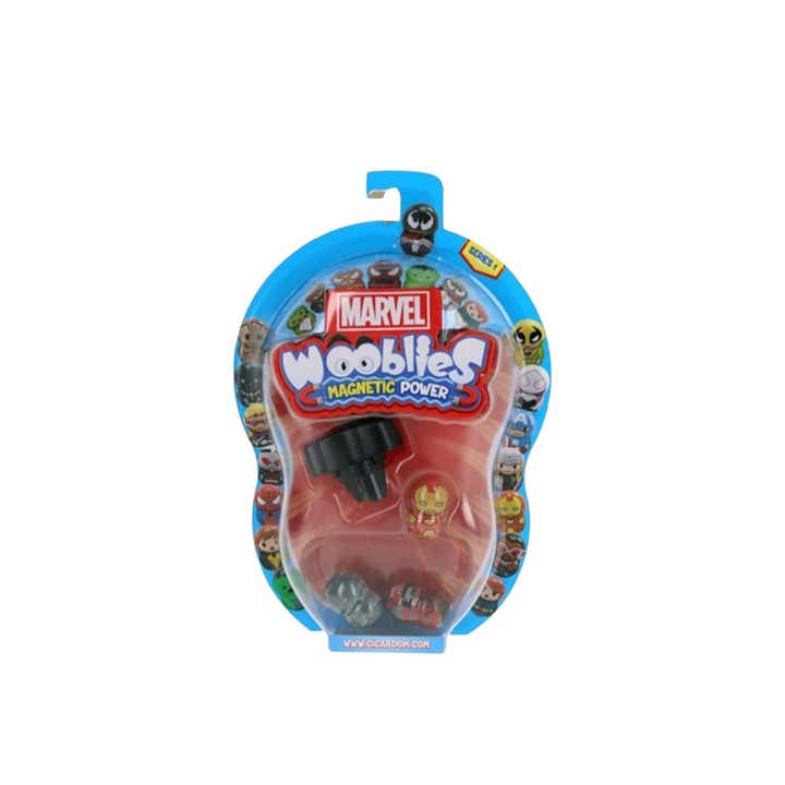 Set 3 figurine Wooblies Marvel, Magnetic Power, 28x19x4cm