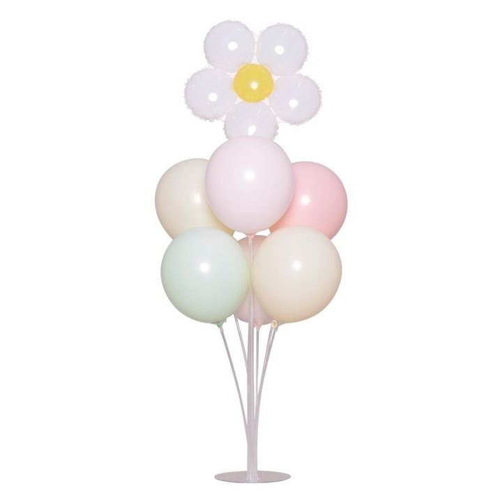 Set 7 Baloane cu suport de pentru masa, 70 cm, pastel