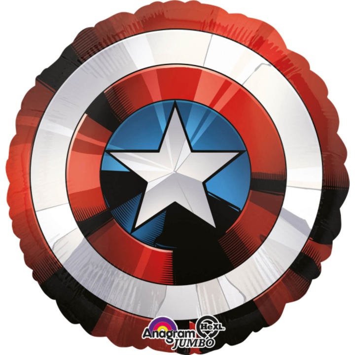 Фолиев балон Jumbo Shield Avengers, 71x71 см, 3484101