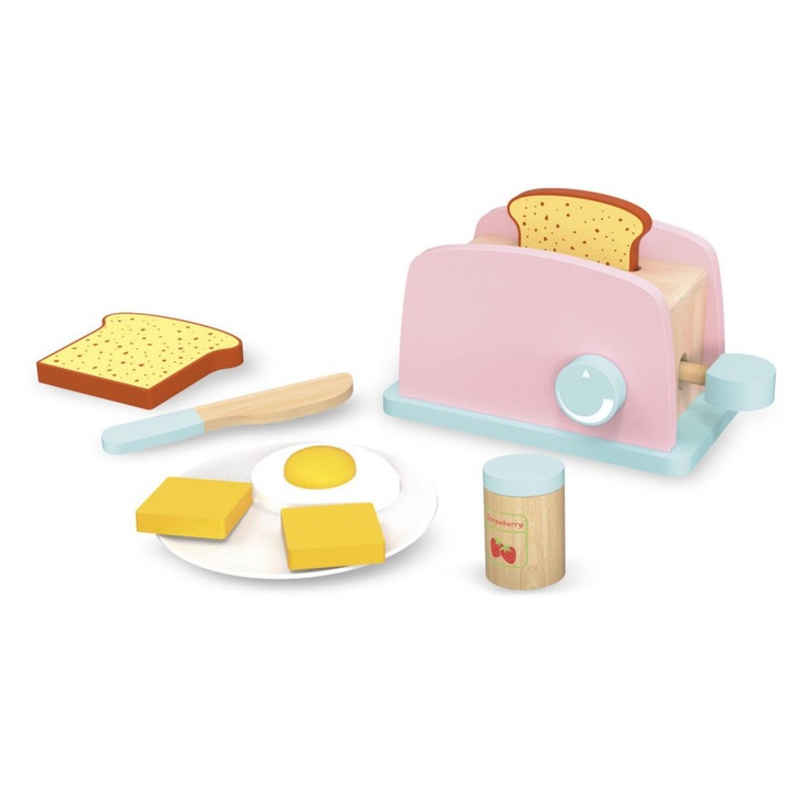 Prajitor de paine din lemn pentru copii, Leomark