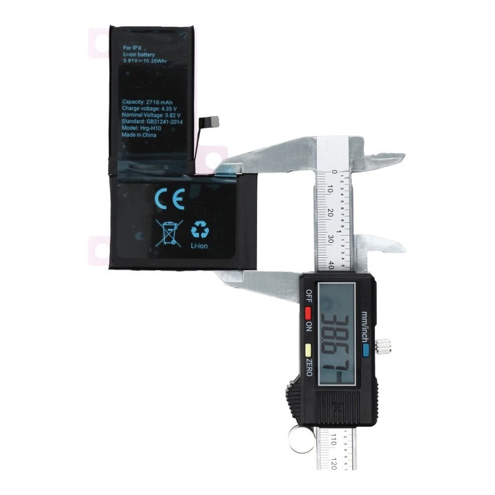Acumulator Daden compatibil cu Apple iPhone X, Adeziv inclus, 2716 mAh, High Quality