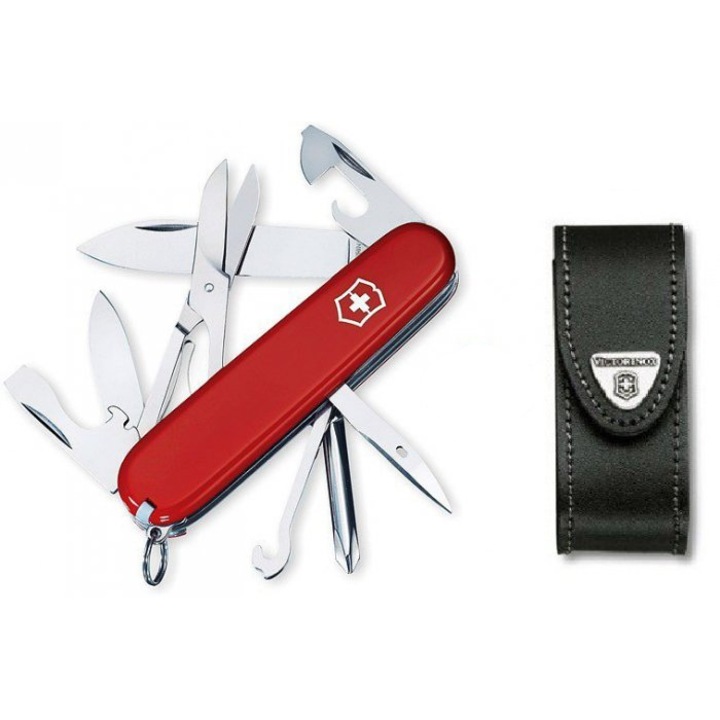 Set briceag/teaca, Victorinox Tinker, Inox, Rosu/Negru