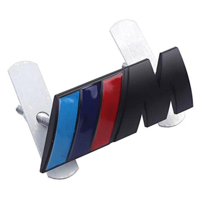 Емблема на предната решетка BMW M Power, черен мат