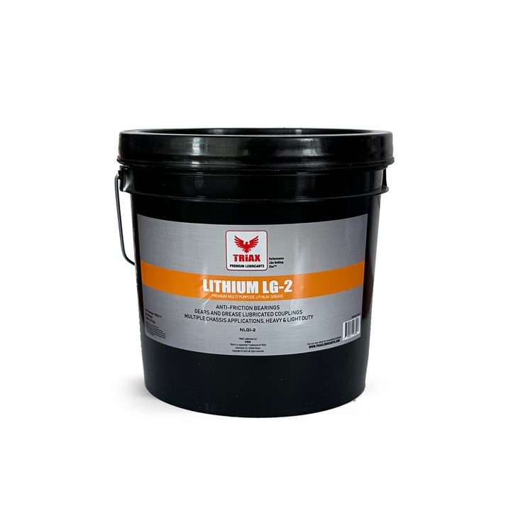 Vaselina Uz General TRIAX Lithium LG-2, Rosie, rezistenta pana la 198 °C, 3.6kg