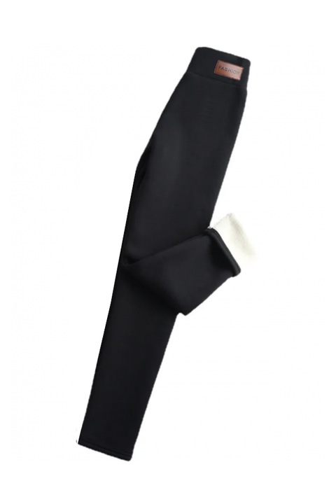 Colanti dama elastici Thermo pentru fitness, yoga, aerobic, negri, Marime M