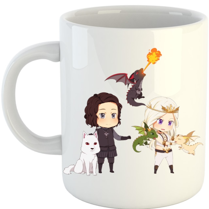 Cana Game of Thrones Stark House Winner Chibi Anime Medieval Era, alba, 330 ml
