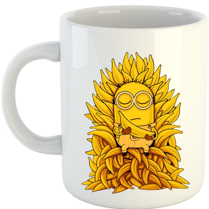 Cana Game of Thrones Banana King Minions Parody Illustration, alba, 330 ml
