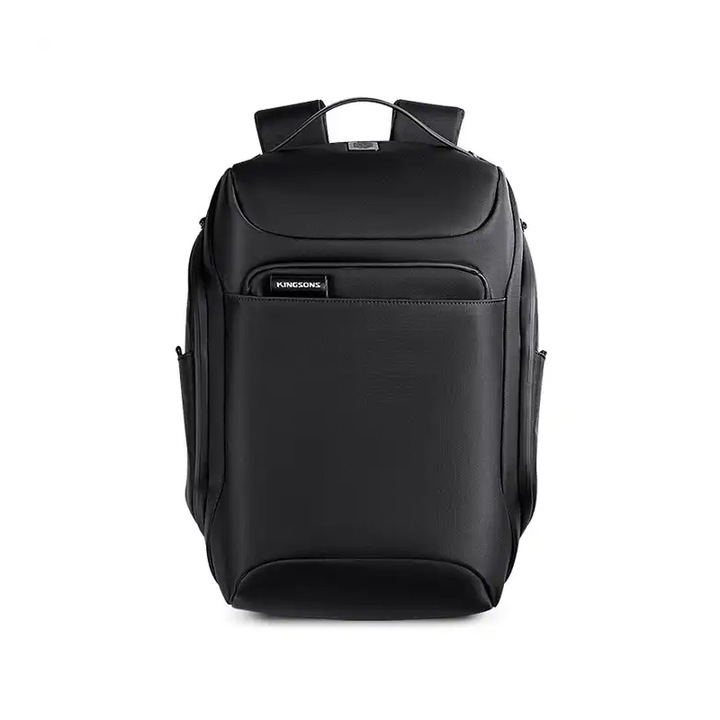 Rucsac multifunctional, Kingsons, compatibil cu laptop 15.6 inch si tableta de 12.9 inch, impermeabil, port USB, antifurt, rezistent la socuri, suport ochelari, buzunar impermeabil, negru