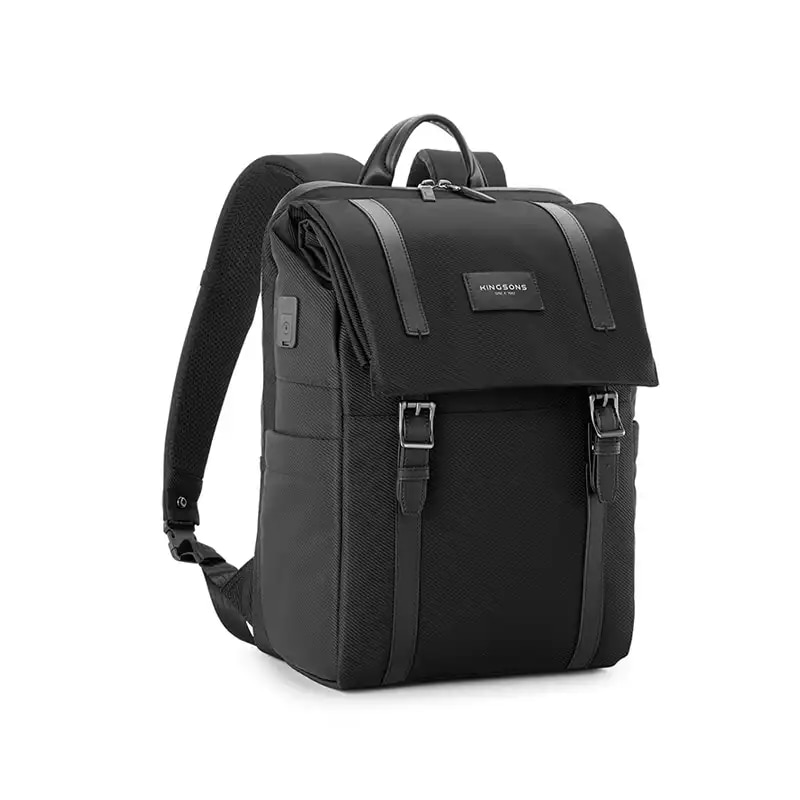 Rucsac multifunctional, Kingsons, compatibil cu laptop 15,6 inch, impermeabil, port USB, antifurt, suport ochelari, negru