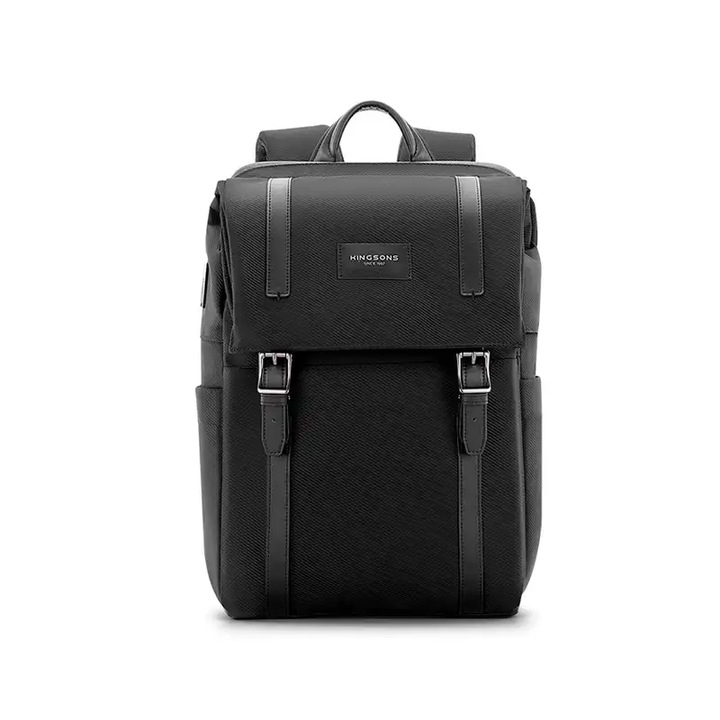 Rucsac multifunctional, Kingsons, compatibil cu laptop 15,6 inch, impermeabil, port USB, antifurt, suport ochelari, negru