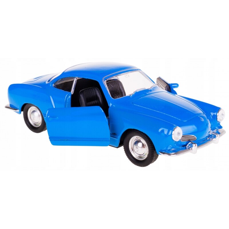 Modellino Welly Volkswagen Karmann Ghia Coupè Blu – Scala 1:34/1:39, Con Apertura Porte E Motore A Trazione