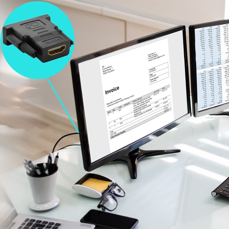 Adaptor DVID tata la HDMI A mama eMAG.ro