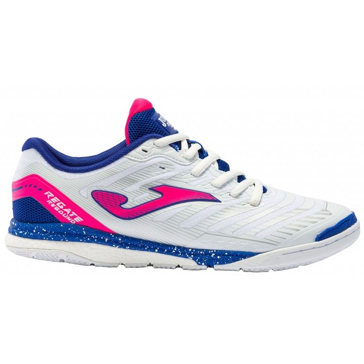 Ghete fotbal/fotbal de sala barbati, Joma, Rebound, RRES2232IN, Sintetic, Alb-Fucsia, Alb