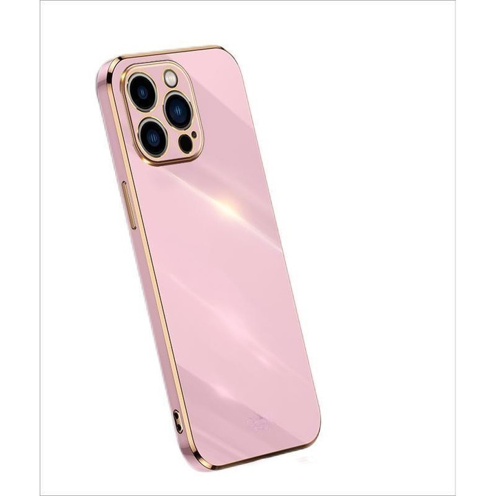Husa protectie telefon, TPU/Silicon, Compatibil cu Apple iPhone 14 Pro, Roz