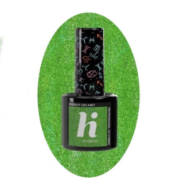 Хибриден лак за нокти Oja Hi Hybrid Zodiac, No. 457 Peridot Leo, 5 мл