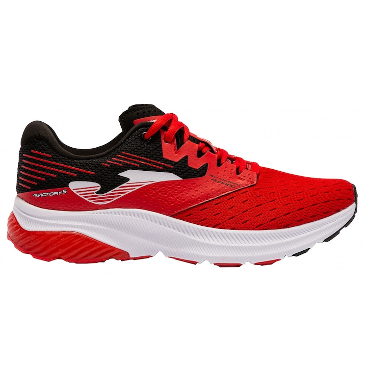 Pantofi alergare barbati, Joma, Victory, RVICTW2206, Textil, Rosu-Alb-Negru, Rosu
