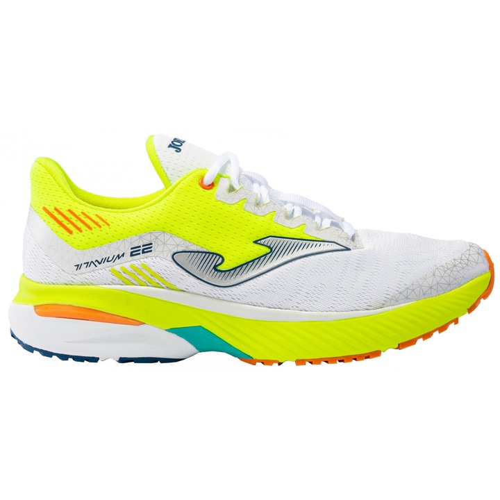Pantofi alergare barbati, Joma, Titanium, RTITAS2302, Textil, Roz fluorescent-Alb, Roz