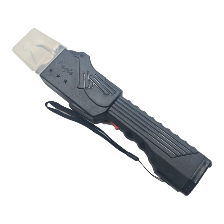 Lanterna cu Electrosoc Pentru Autoaparare, Sirena, Negru, 29 cm, Dalimag