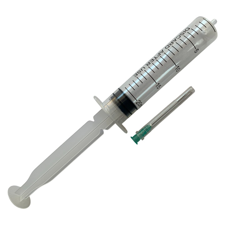 Set 50 Seringi sterile 20 ml, Luer Slip, cu ac 0.8 x 40mm, 21G, netoxica, de unica folosinta