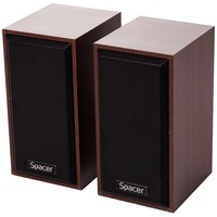 Boxe Spacer 2.0, RMS: 6W (2 x 3W), control volum, USB power, Wooden