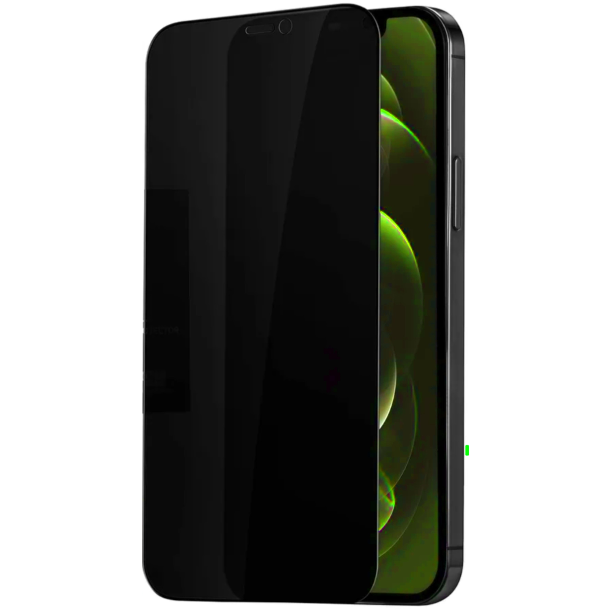 Folie protectie Privacy compatibila iPHONE 11 XR, Calitate profesionala ROHS, Full Cover Black