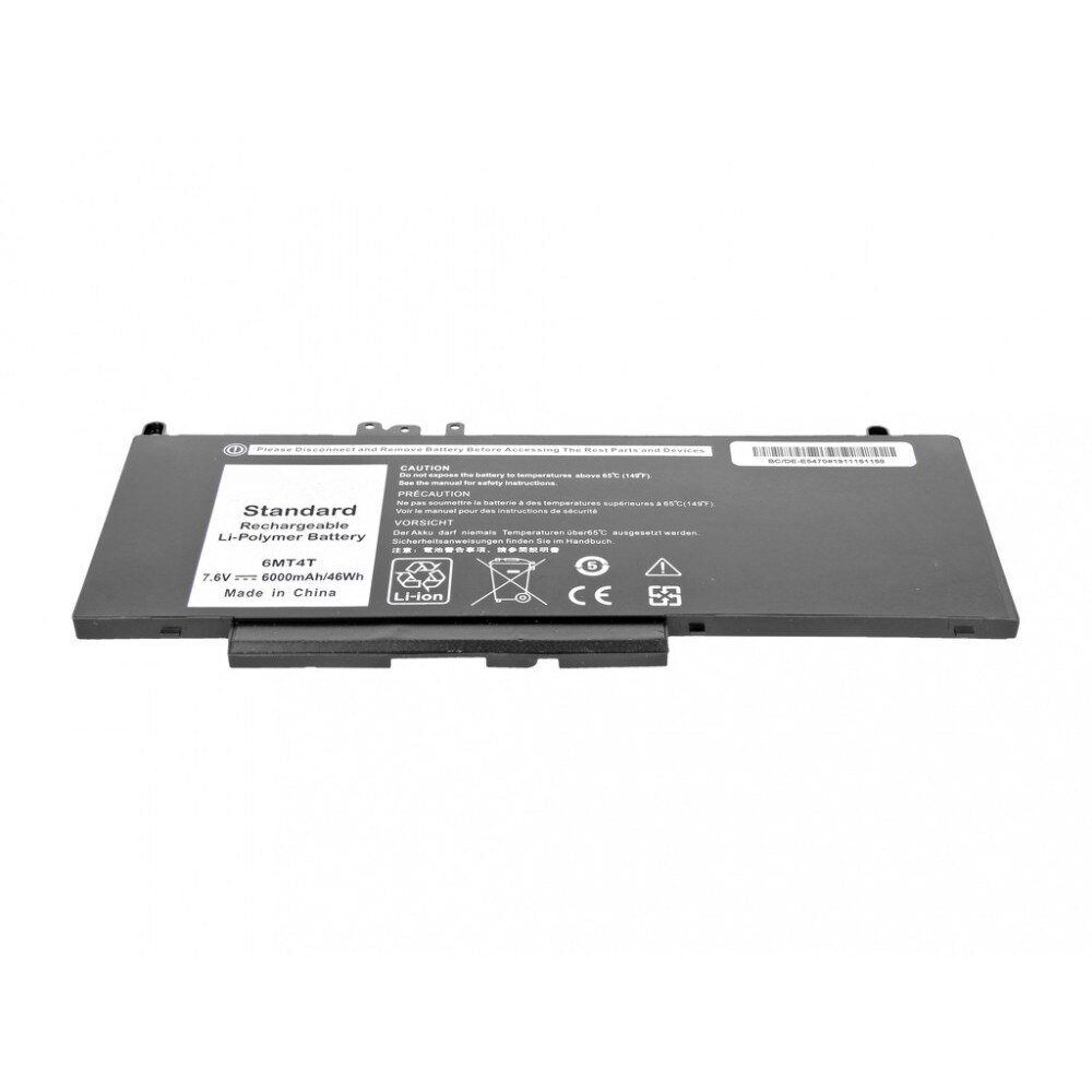thumbnail image 2 of 6MT4T 62Wh Laptop Battery For Dell Latitude E5470 / E5570 Series (7.6V, 4-Cell) 2 of 6