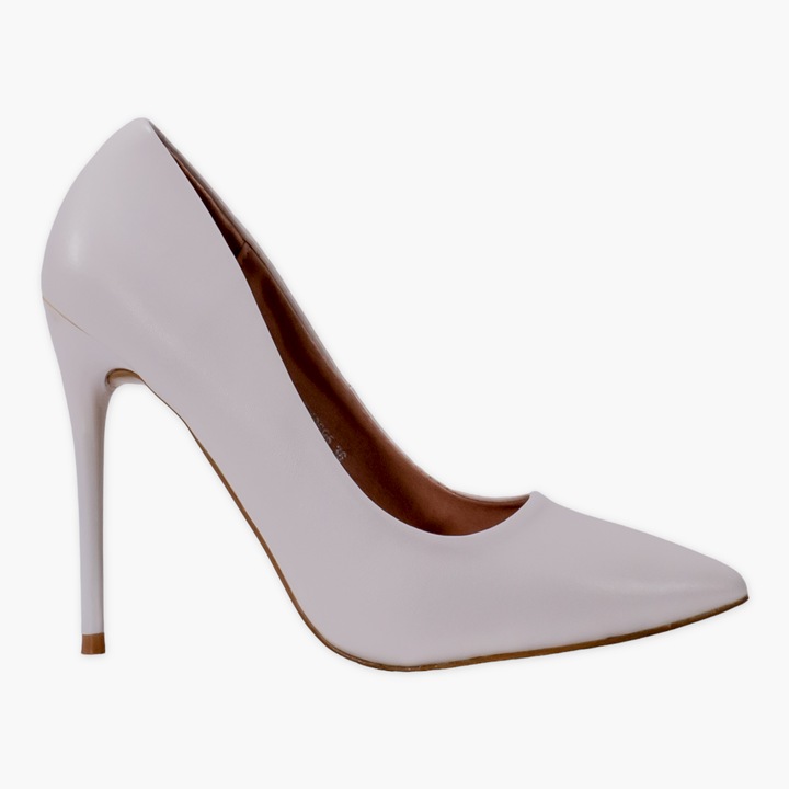 Pantofi, Moda Stil, marina, Piele ecologica, Alb