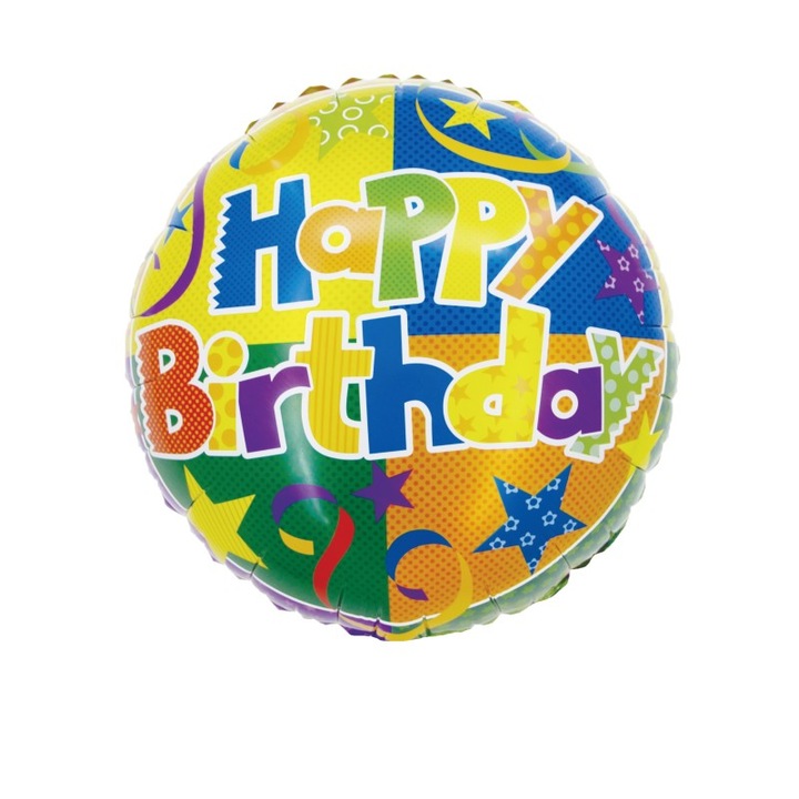 Balon Folie Happy Birthday Daco Bl46B, 46 cm