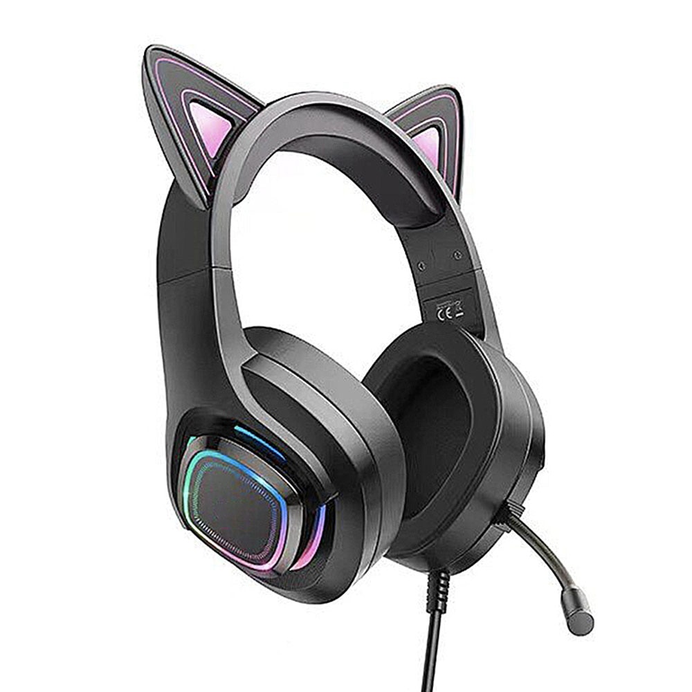 Susceptible to Accor Walk around Casti Wireless pentru PC Gaming, Optim Performance, Microfon incorporat,  Wired Headphones Cat Ears, LED Colorful Lights, Competitive Confortable,  Roz - eMAG.ro