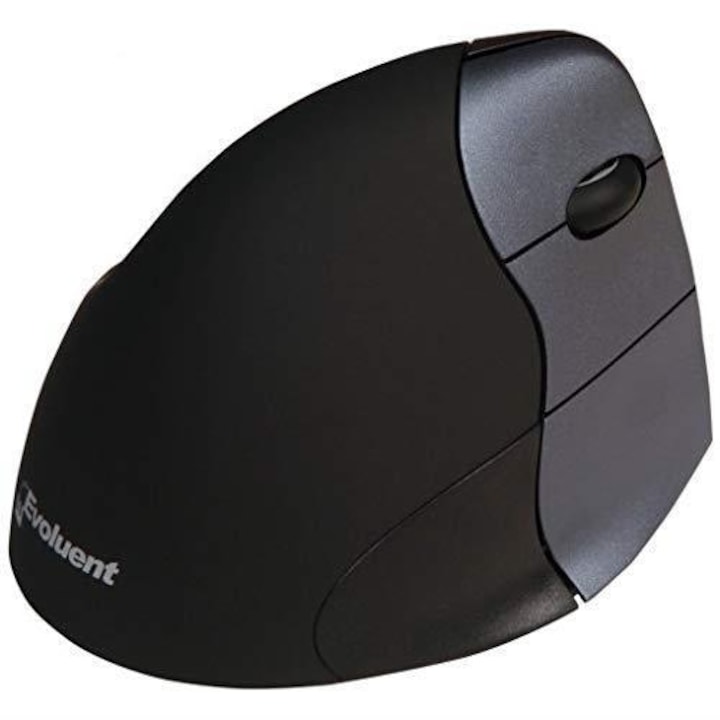 Evoluent VerticalMouse 4 Right 500788 Egér, optikai, USB vezeték nélküli, 2600 DPI, 6 gomb, fekete